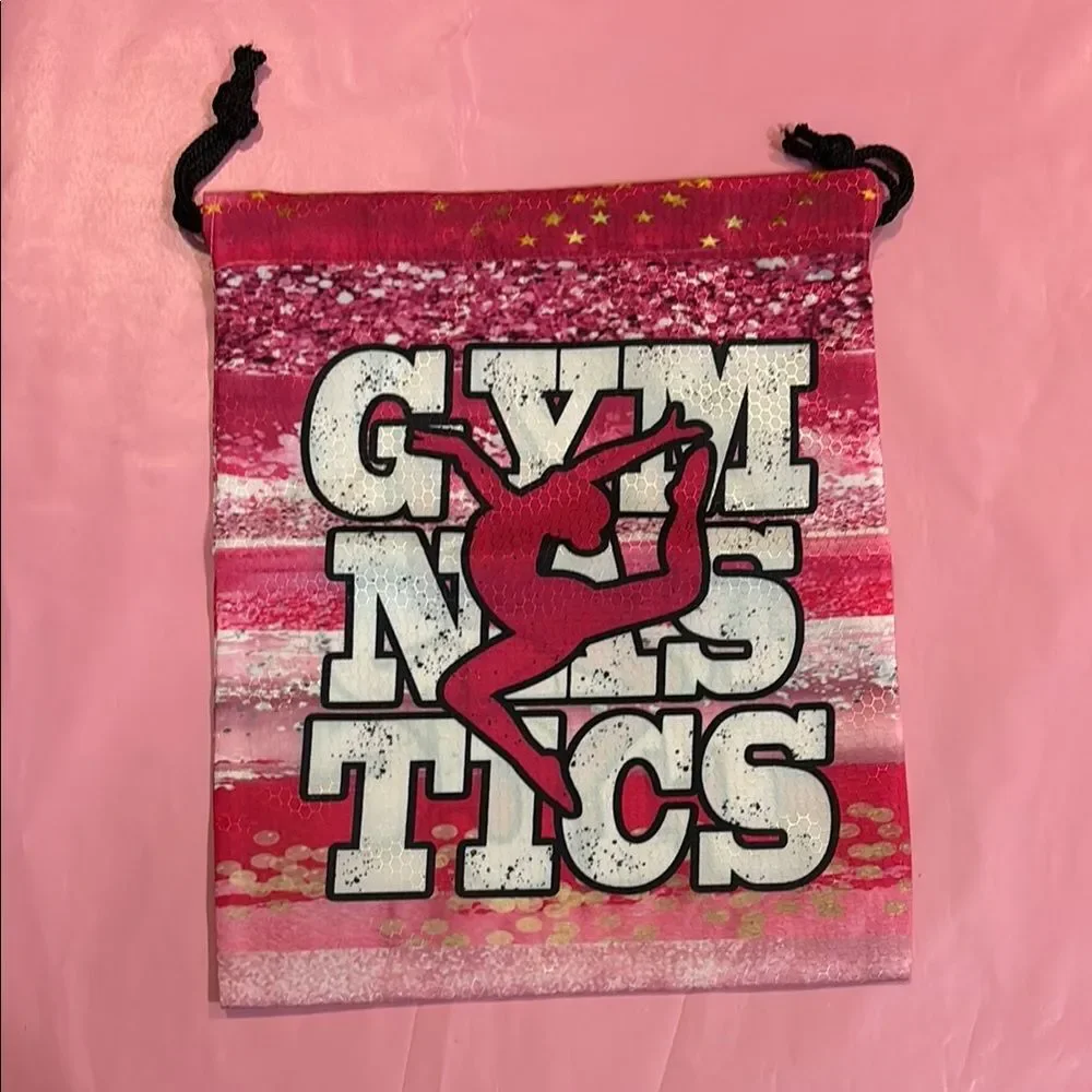 NEW Pink Gymnastics Drawstring Bag
